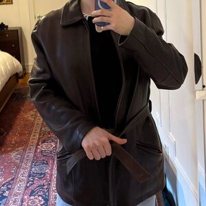 Vintage A1 Global Brown Leather Jacket